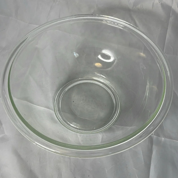 VINTAGE 1980’s PYREX 2.5L Clear Glass Bowl Corning NY USA 325 Oven Microwave - Picture 2 of 8